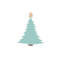 Merry Christmas icon illustration