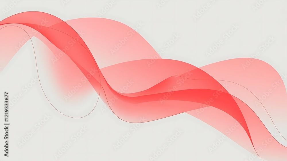 Poster abstract red wave pattern for a modern and dynamic business presentation or design element