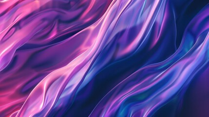 Obraz premium Abstract Purple and Blue Waves