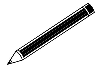 Realistic Pencil Icon Vector - Detailed Wooden Pencil Illustration for Design Projects