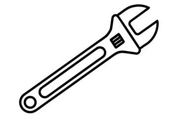 Realistic Wrench Icon - Detailed Vector Illustration for Tools and Repair (SVG)