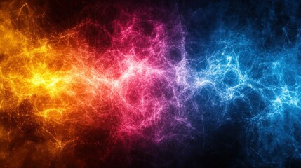 Fototapeta premium Fiery, icy energy clash, dark background, abstract design