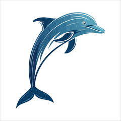 dolphin fish vector illustration