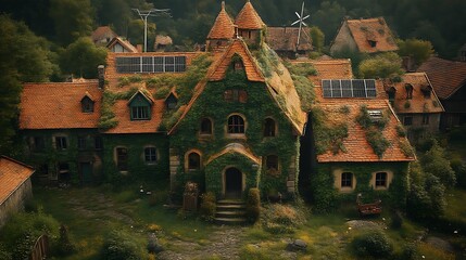 Ivy-Covered Manor: A Rustic, Enchanting Village House