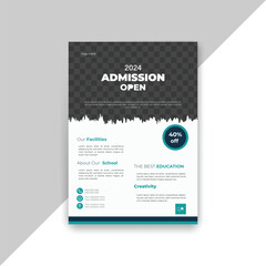 Education ,admission graphic flyer design 