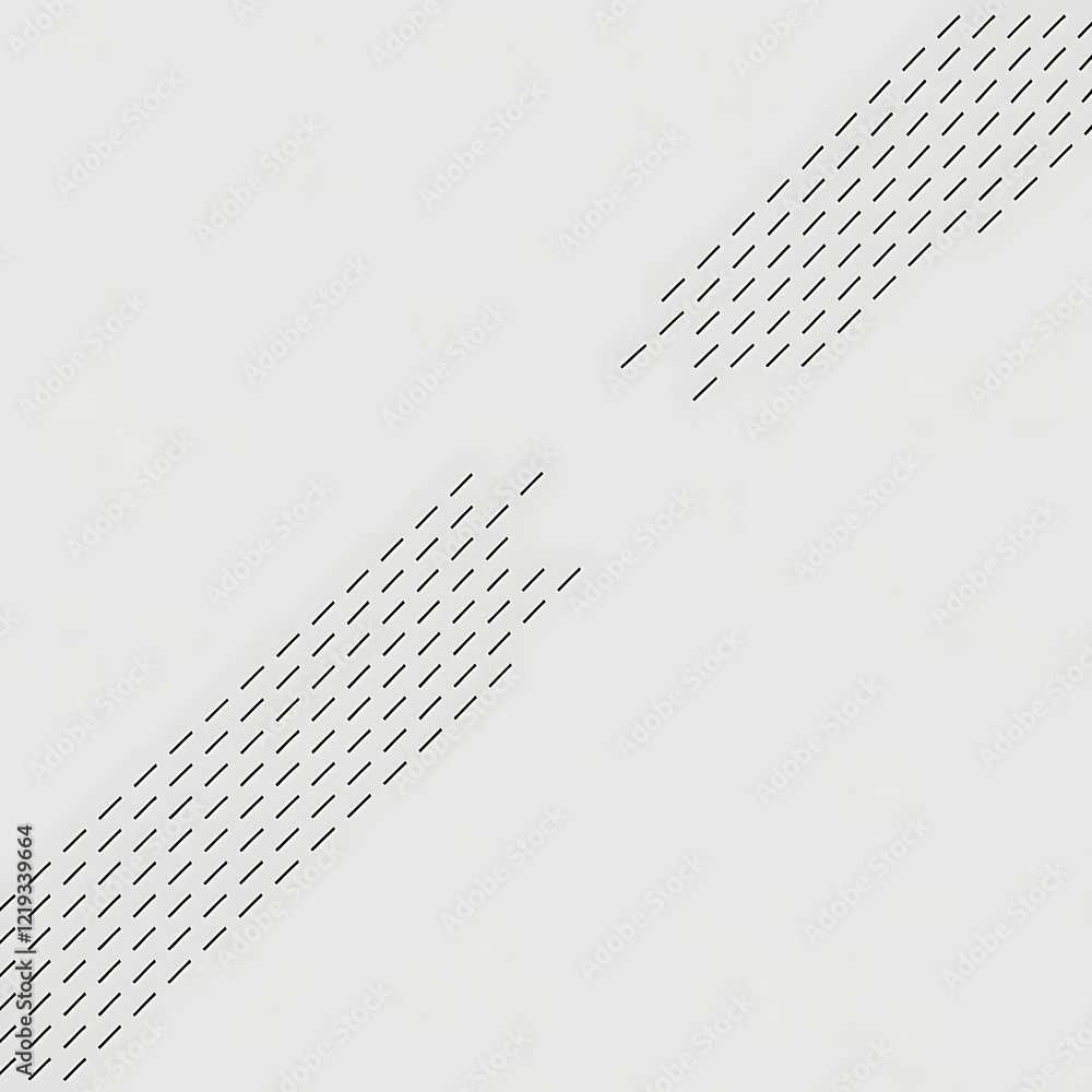 Poster abstract minimal business pattern with diagonal dashed lines on white background for presentations