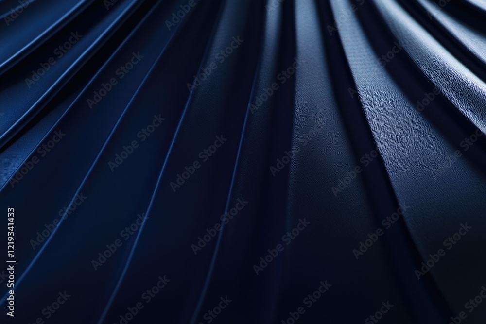 Poster a close-up view of dark blue fabric with intricate texture and pattern