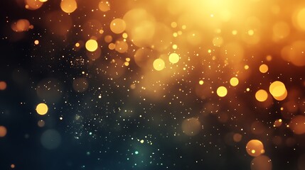 Obraz premium Golden Lights Sparkle Abstract Background