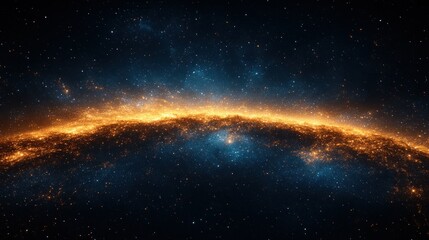 Obraz premium Galactic arc, cosmic dust, nebula, space, background, design, artwork