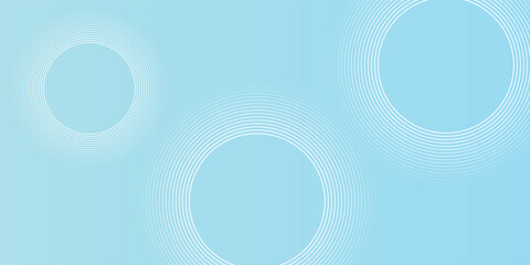 Modern abstract background, blue white gradations, circle effect,shape memphis, trendy  modern background