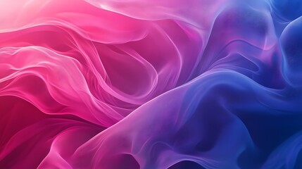 Fototapeta premium Abstract Pink and Blue Fabric Wave Design