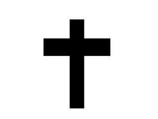 Christian cross vector illustration. Vector christian cross