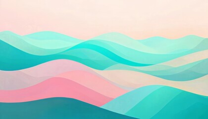 Obraz premium A vibrant blend of soft hues and fluid forms.