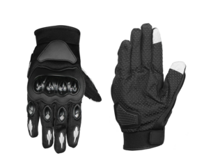 motorcycle gloves accents, featuring reinforced padding for protection and a stylish design, ideal for safety and comfort during rides.