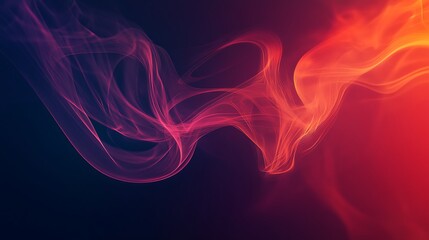 Obraz premium Abstract Red and Purple Swirling Smoke Design