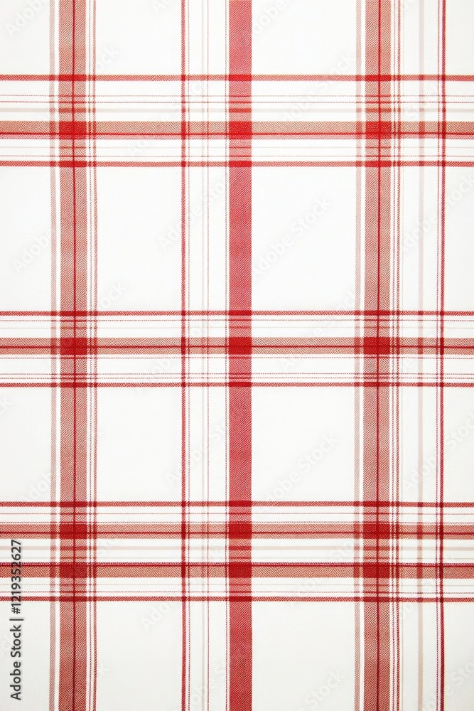 Poster a bold red and white plaid pattern on a white background, ideal for use in design projects or as a d