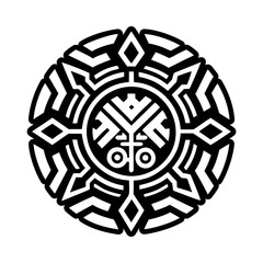 Nyame nsa symbol icon in glyph style