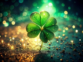 clover for good luck on St. Patrick's day generative ai