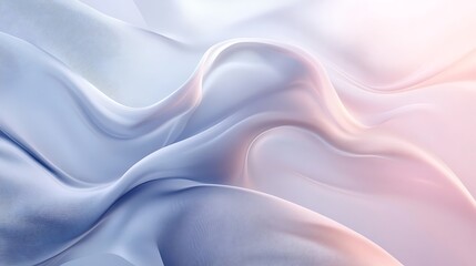 Obraz premium Abstract Pastel Fabric Draped in Soft Waves