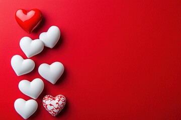Obraz premium Vibrant Hearts for Valentine's Day Celebration