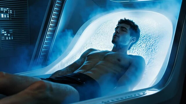 Cryotherapy Session: Futuristic Wellness Treatment