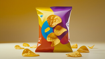 Crispy Chips in Vibrant Packaging