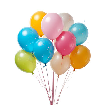 Fototapeta Colorful Party Balloons Festive Celebration Air Helium Birthday fun joy event happy image happy     