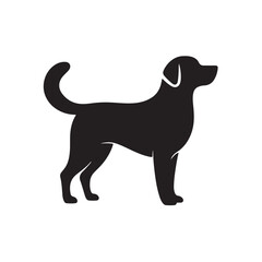 black dog silhouette