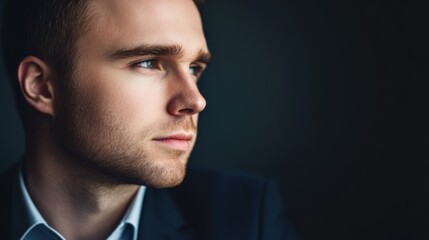 Obraz premium Portrait of a man dressed formally, suitable for business or official occasions