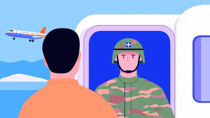 Military doctor, illustration, A military doctor provides critical care to a soldier in an emergency, showcasing bravery and medical skill in a high-fidelity image.