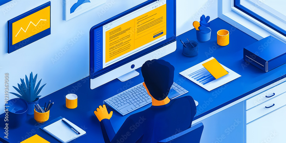 Poster ai-driven transcription for business meetings and interviews in an office setting
