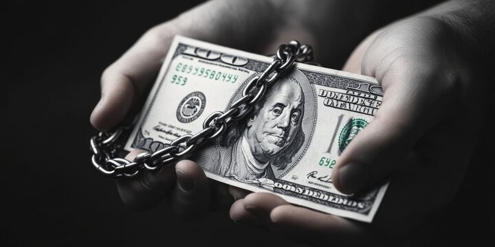 A person holding a dollar bill in their hand