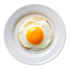 fried egg on a plate