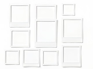 "Empty Polaroid Frames Mockup - Vivid Photos