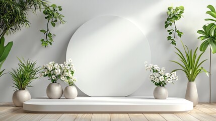 Business proposal template with hover effect on section headers, minimalist design