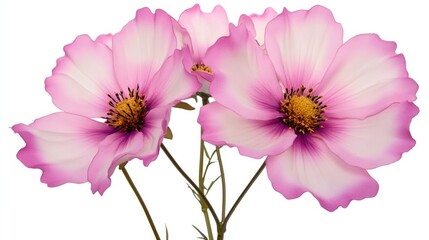 Fresh pink flowers arranged in a vase, perfect for decorative purposes or editorial use