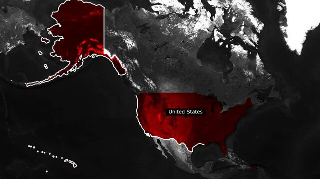 USA map animation video, Map animation, United state map animation 