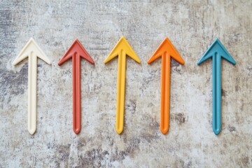 Four arrows pointing up, down, left, and right