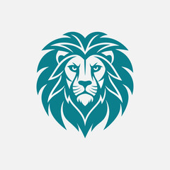 Lion silhouette logo design