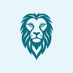 Lion silhouette logo design