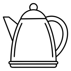 Minimalist Kettle Line Art Design