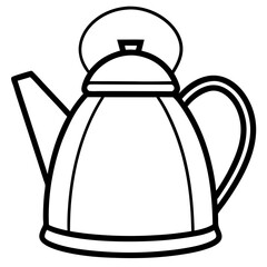 Minimalist Kettle Line Art Design