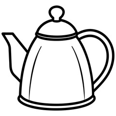 Minimalist Kettle Line Art Design