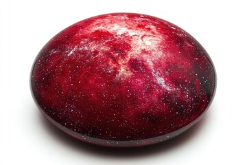 Fototapeta premium A close-up shot of a juicy red apple on a white surface, perfect for food or product photography