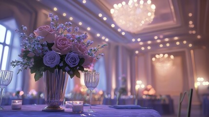 Beautiful decoration for a wedding banquet