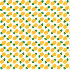 Pineapple seamless pattern texture background