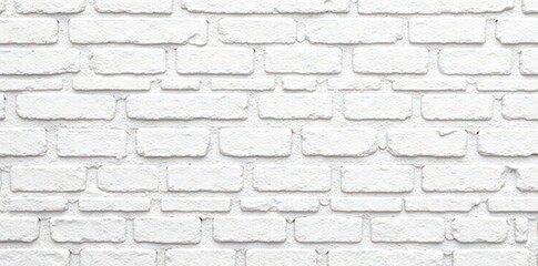 Obraz premium Clean white brick wall texture, perfect backdrop , contemporary, rustic