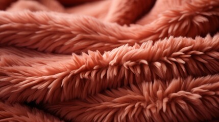 Fototapeta premium Soft Pink Plush Fabric Texture Close-Up - Cozy Fleece Material for Upholstery, Blankets, and Crafts