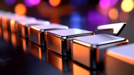 Abstract Metallic Cubes Progression:  Innovation, Growth, and Future Direction