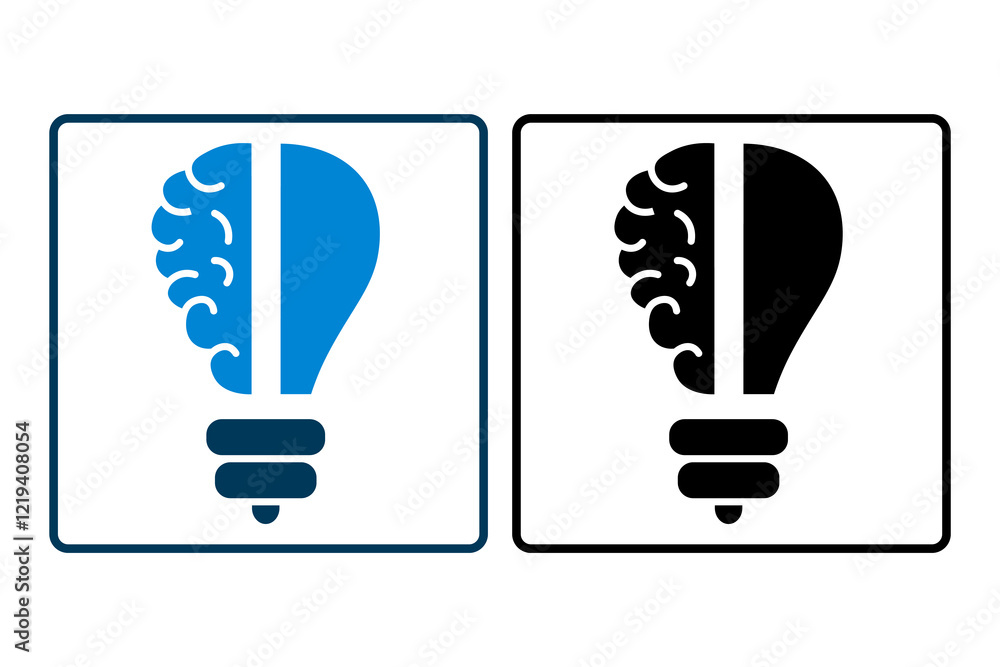 Aufkleber light bulb icon. icon related to star up. suitable for web site, app, user interfaces, printable etc